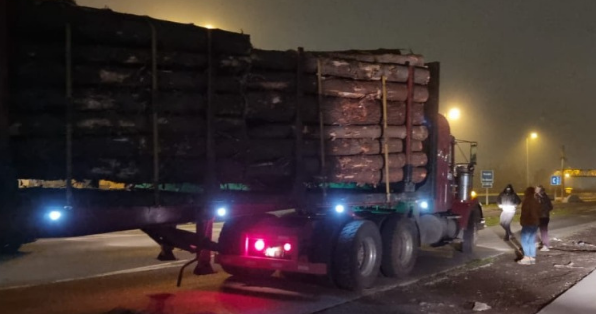 detención conductores camiones madera