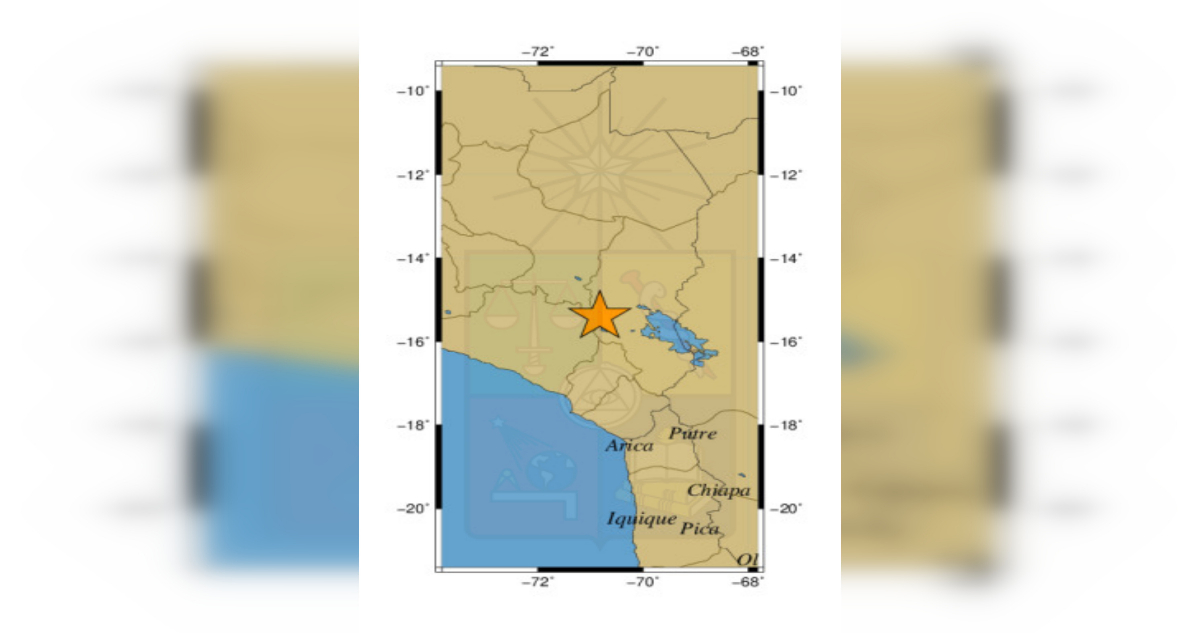 Fuerte sismo se percibe en las regiones de Arica y Parinacota, Tarapacá y Antofagasta