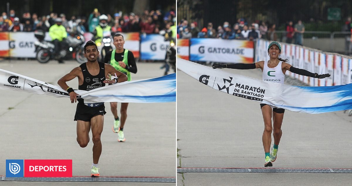 Un doblete de historia para Chile: Daniel Cortés y Danica Kusanovic arrasan en Maratón de Santiago |  Deportes