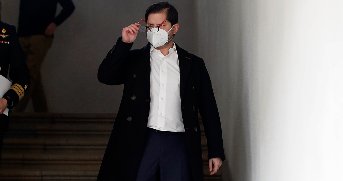 Gabriel Boric en La Moneda
