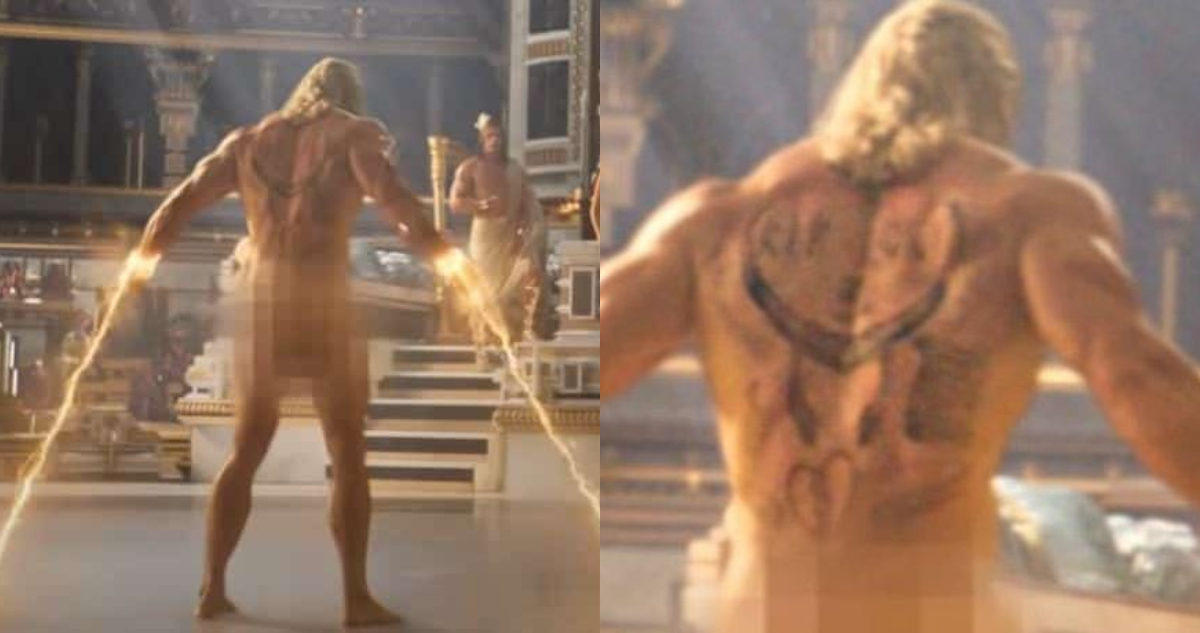 Tatuaje de Loki en espalda de Thor