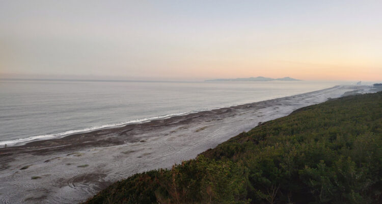 Playa congelada en San Pedro de la Paz