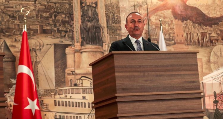 Canciller turco en rueda de prensa por acceso de Suecia y Finlandia a la OTAN