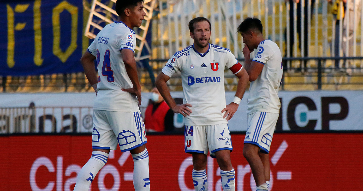 Universidad de Chile en la derrota frente a Everton en Viña del Mard