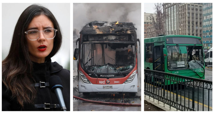 Vallejo y quema de buses Transantiago: “Es un daño a la democracia y vamos a perseguir estos hechos”