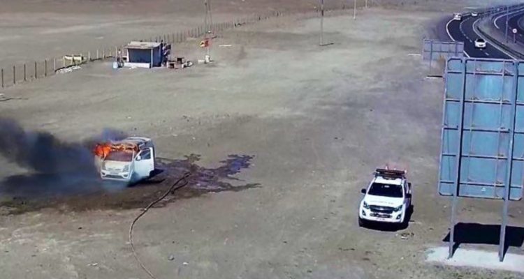 Cuerpo calcinado en Iquique