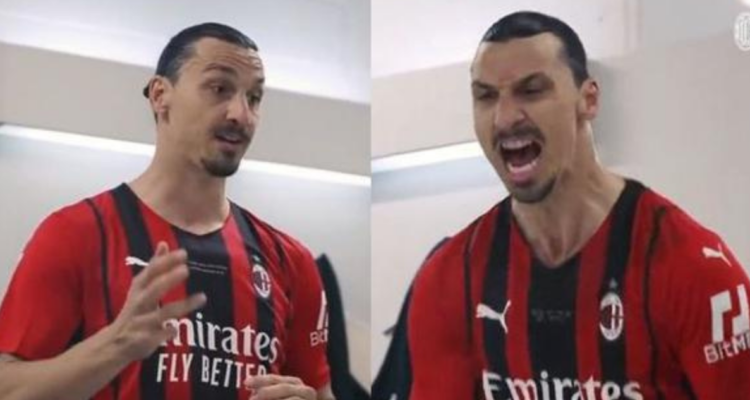 Zlatan y su mítica arenga s jugadores del AC Milan, tras lograr sl Scudetto