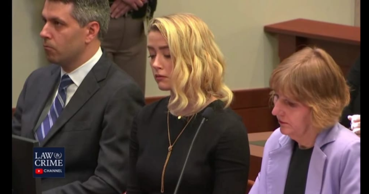 Reacción de Amber Heard