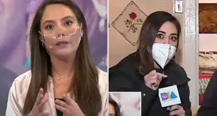 Ángeles Araya hablando sobre el despacho en vivo durante el matinal Tu Día.