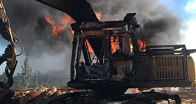 ataque incendiario en vilcún