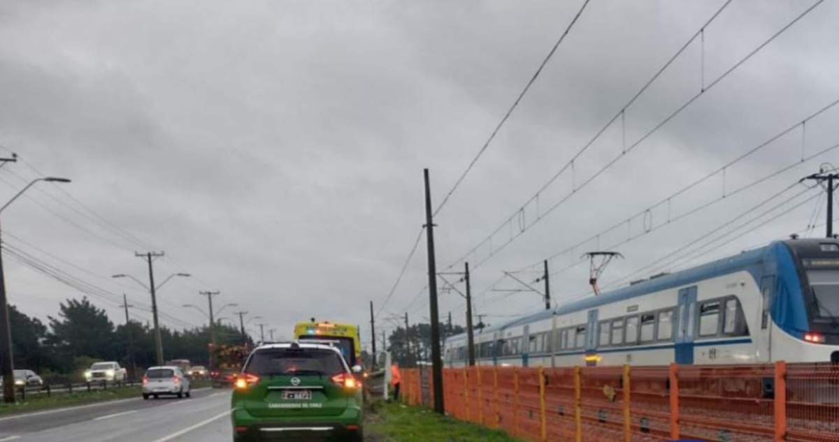 Una persona murió atropellada por el Biotrén en Coronel.