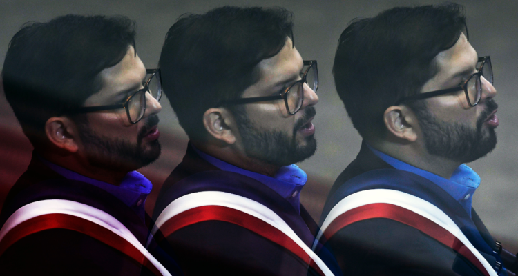 Imágenes del presidente de Chile, Gabriel Boric.