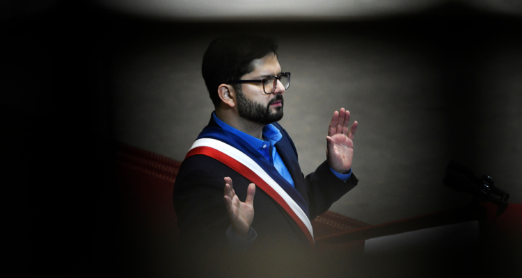 Gabriel Boric en su cuenta pública