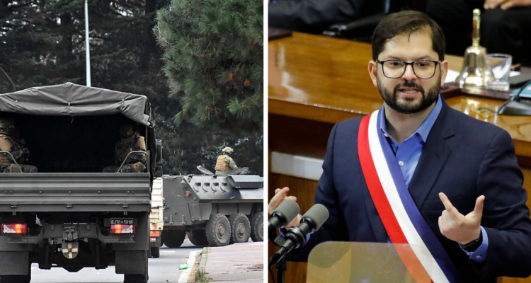 Boric por Estado de Excepción.