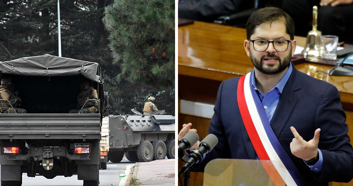 Boric por Estado de Excepción.