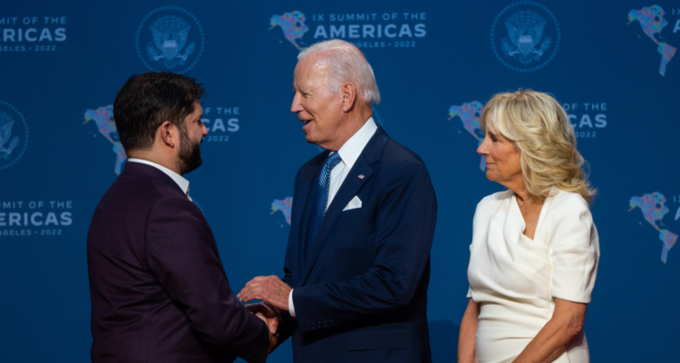 Gabrieol Boric y Joe Biden