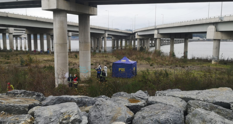 Los detalles del macabro hallazgo de cadáver bajo el puente Chacabuco en Concepción.