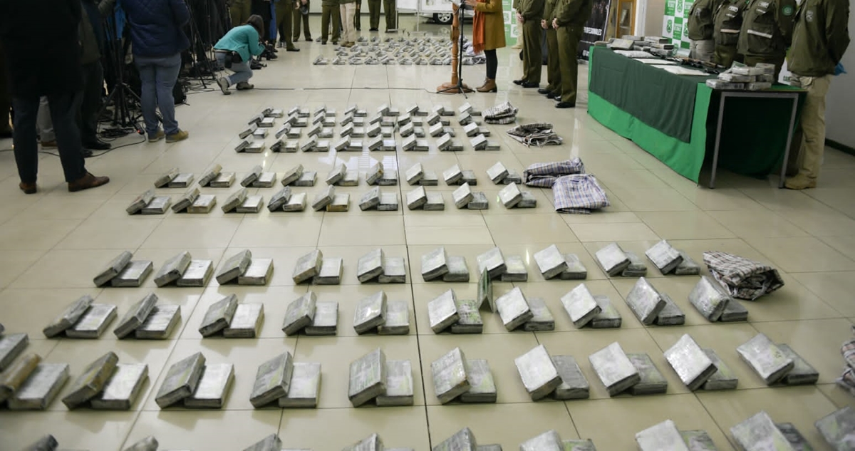 Incautan más de $10 mil millones en cocaína que era trasladada desde Bolivia hasta Santiago
