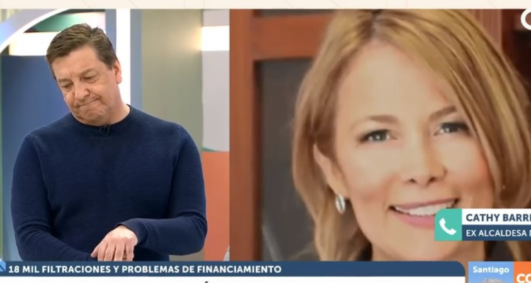 Cathy Barriga molesta con CHV