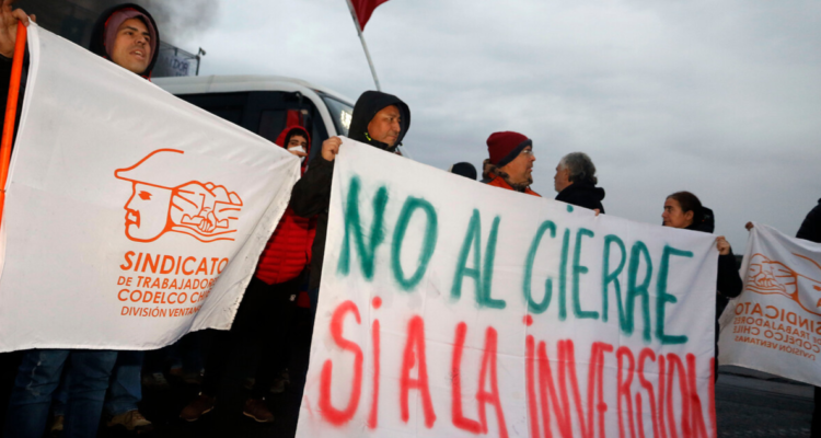 sindicatos Codelco Ventanas paro