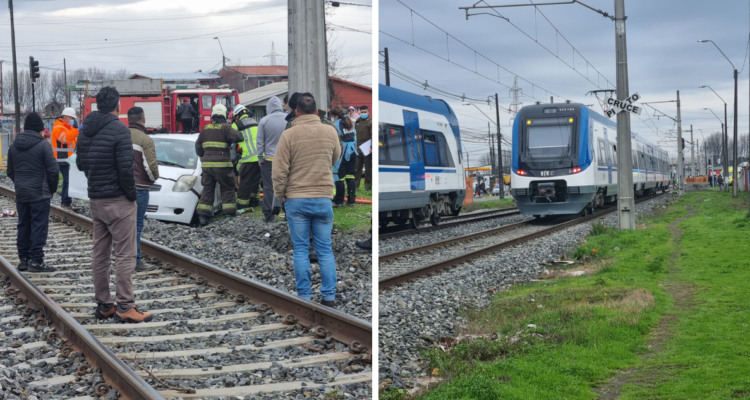Biotrén y vehículo colisionan en Coronel