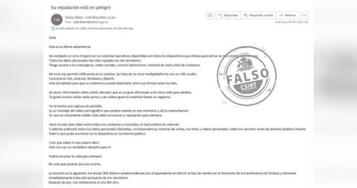 correo contenido sexual