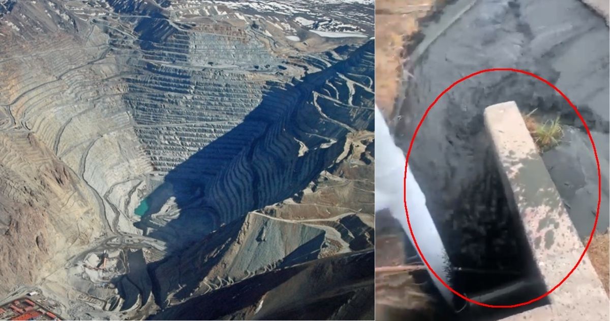 Derrame de concentrado de cobre en minera Los Pelambres