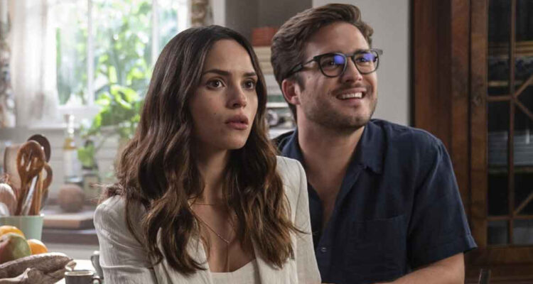 Diego Boneta y Adria Arjona en sus papeles de El Padre de la Novia.