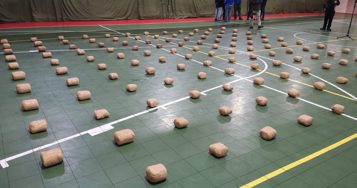 Decomisan la mayor cantidad de droga en La Araucanía desde 2010.