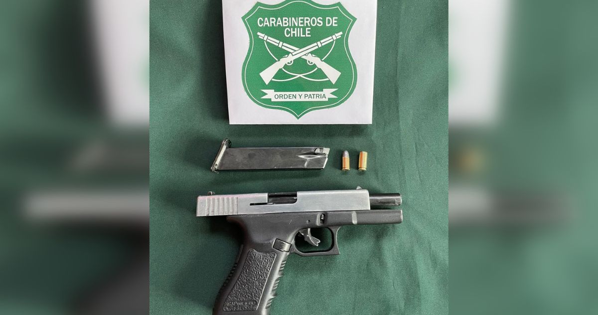 Incautan a estudiante de Calama pistola a fogueo que estaría