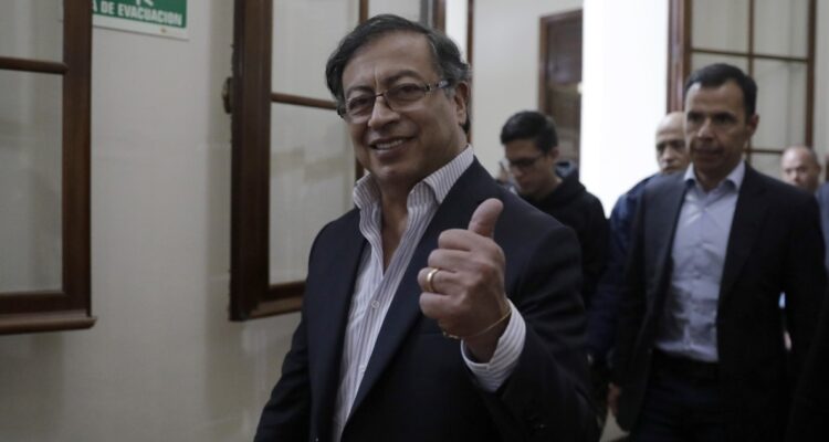 El candidato presidencial colombiano Gustavo Petro.