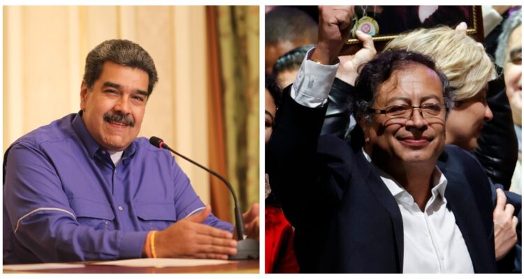 Gustavo Petro y Nicolás Maduro