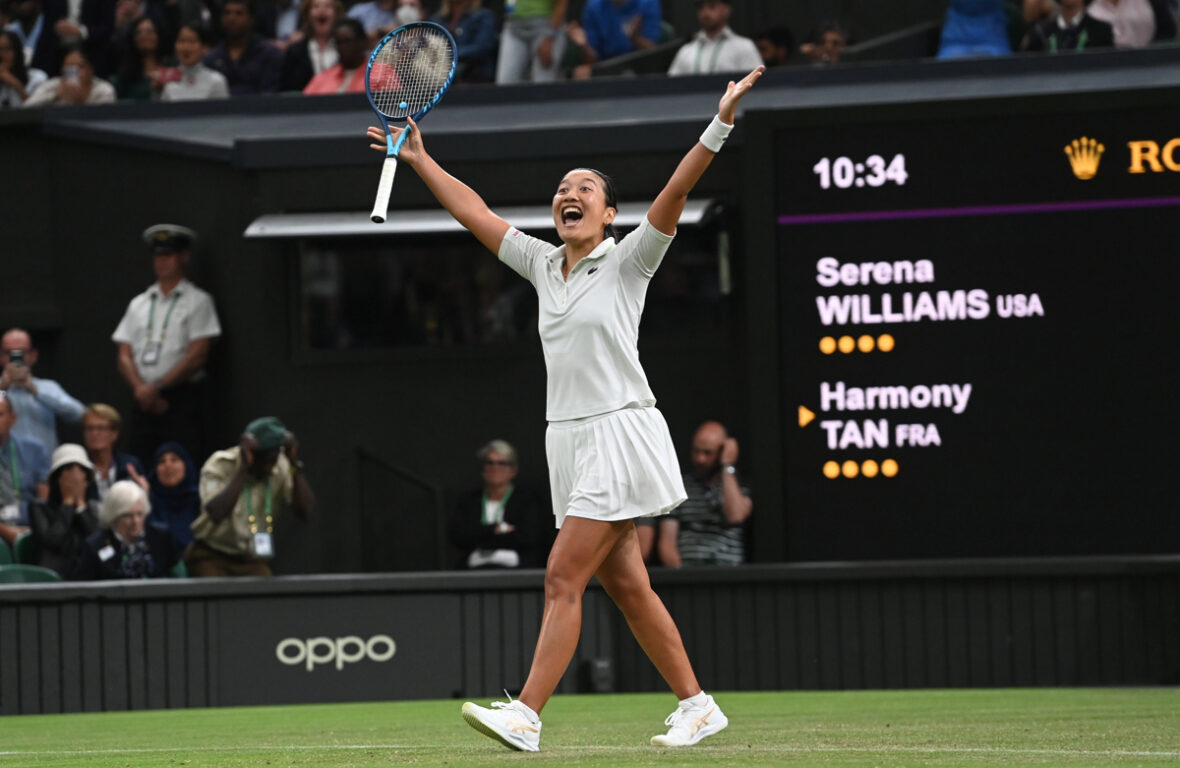 Harmony Tan eliminó a Serena Williams en Wimbledon.