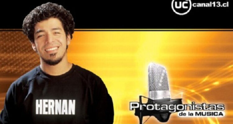 Hernán Pelegrí en las fotos de presentació en el reality de Protagonistas de la música.