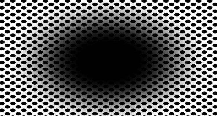 Ilusión óptica de “agujero en movimiento”