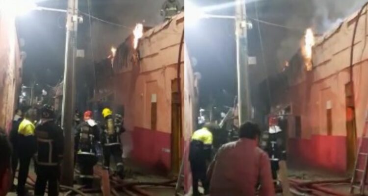 Incedio deja a un audlto mayor fallecido