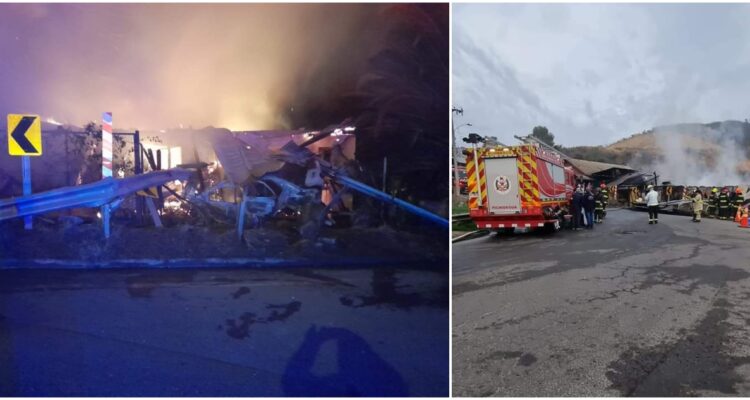 Incendio vehículo vivienda