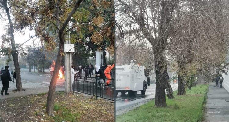 Encapuchados con overoles blancos protagonizan nuevos incidentes afuera del INBA