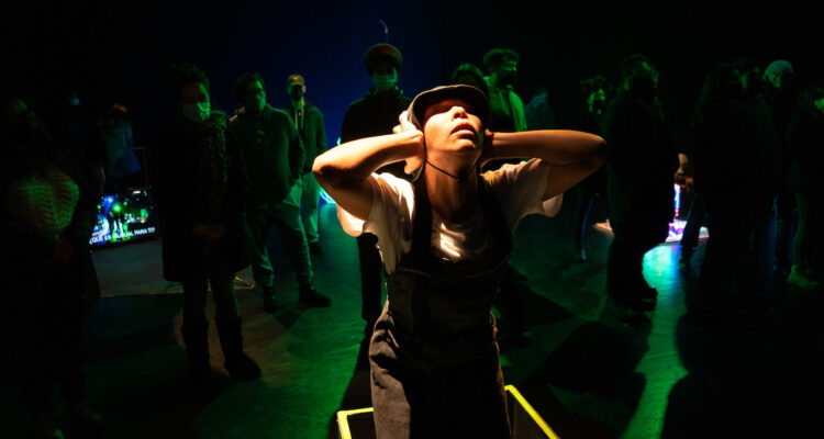 inusual mundo autista escena mujer