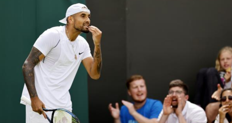Nick Kyrgios vivió un día de furia en Wimbledon.