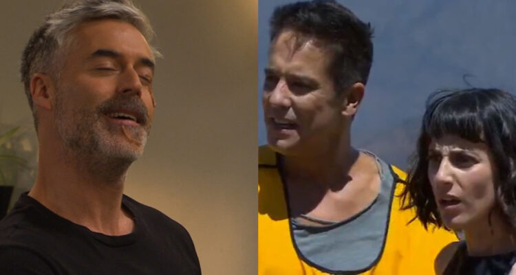 Leonardo San Martín en una de sus tantas apariciones en Verdades Ocultas. A su lado, Martina y Cristóbal mirándolo en la escena final de Verdades Ocultas.