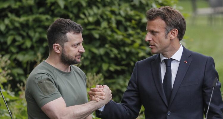 Macron y Zelenski