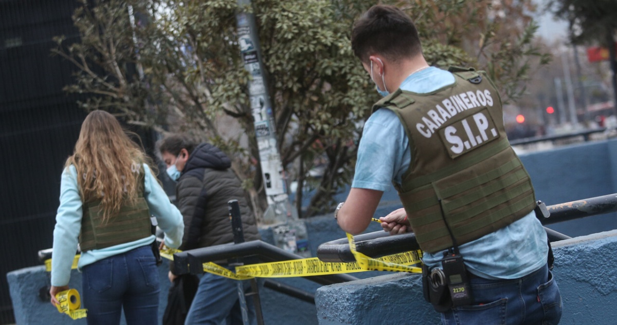 Hombre baleado en la pierna en Baquedano
