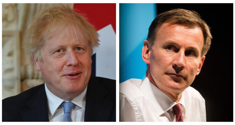 Boris Johnson y Jeremy Hunt