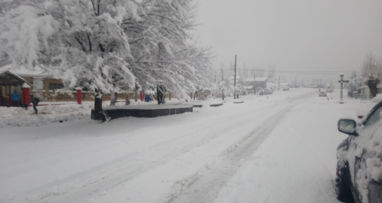Fuertes nevazones en Lonquimay.