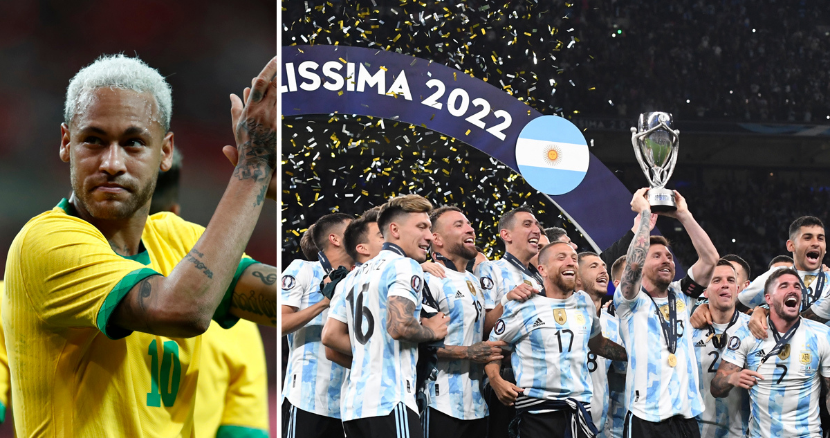 Neymar barrió con los festejos argentinos luego de la Finalissima.