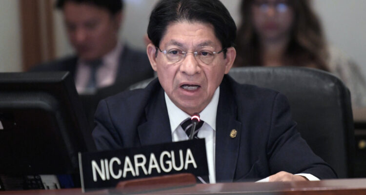 l ministro de Exteriores de Nicaragua, Denis Moncada Colindres.