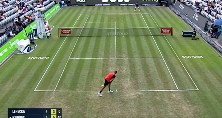 Nick Kyrgios y un match point para enmarcar en Stuttgart.