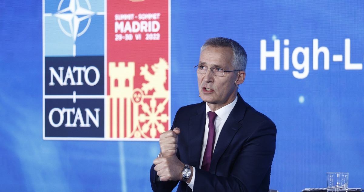El secretario general de la OTAN, Jens Stoltenberg, asiste al Seminario “NATO Public Forum”.
