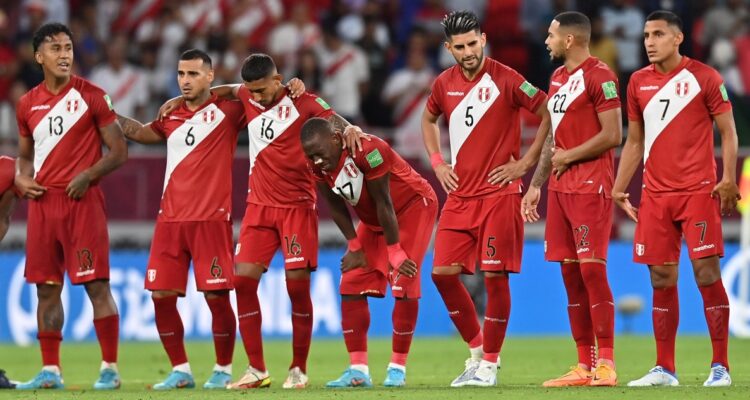 Perú luego de quedar eliminado de Catar 2022.